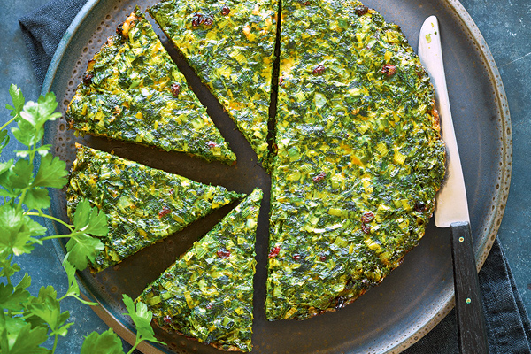 Persian Kuku de Sabzi - Veg